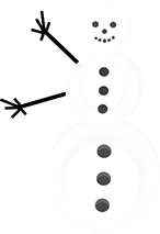 Mr. Snowmann character illustration by Jeffrey F. S. Neumann